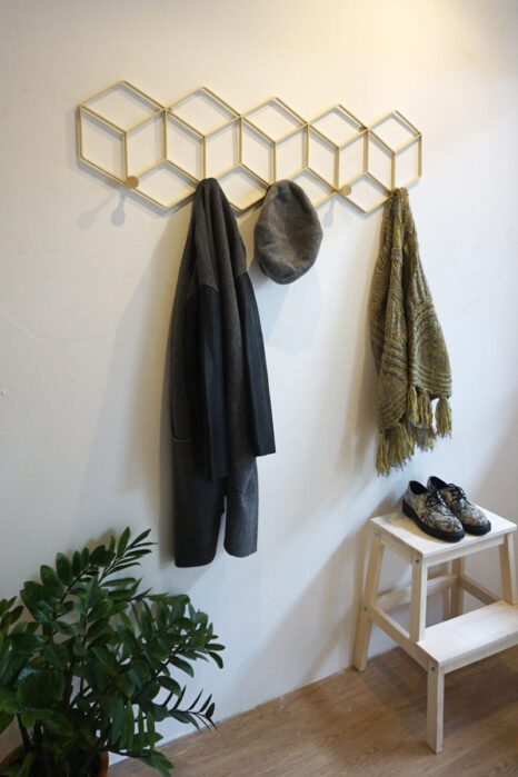 Handmade coat rack and wall decor