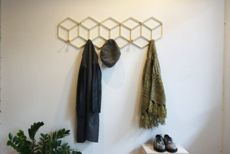 Handmade coat rack and wall decor